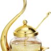 Swan gold sugar dish