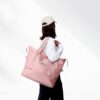 Expandable waterproof Duffel Tote Bag for women