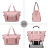 Expandable waterproof Duffel Tote Bag for women
