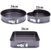 3pcs baking tins