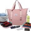 Expandable waterproof Duffel Tote Bag for women