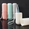 Portable Plastic Toothbrush and Toothpaste holder