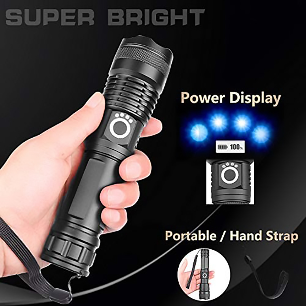 P50 Zoom Torch Kenya 2000 Lumens Tactical LED Flashlight