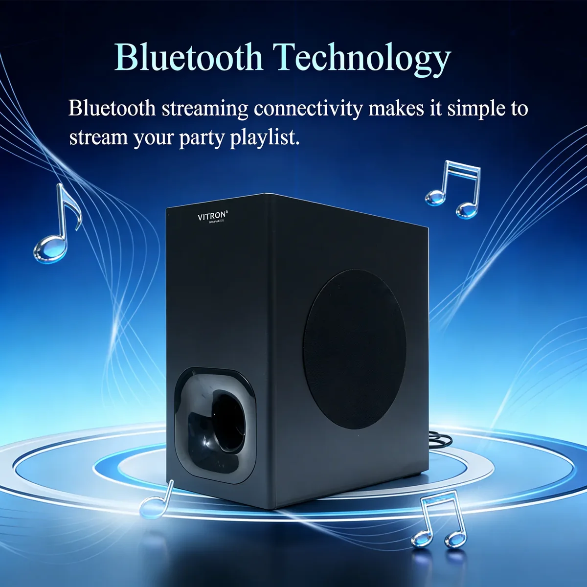 Bluetooth streaming and powerful subwoofer