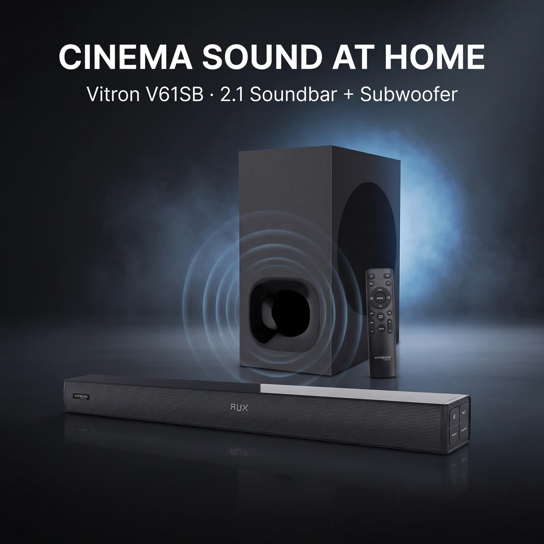 Vitron V61SB — Cinema Sound at Home, 2.1 soundbar and subwoofer system